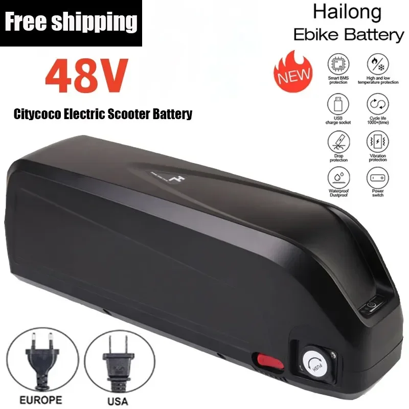 2024New Citycoco Electric Scooter Battery 48V 20Ah-60Ah for 250W~1500W Motorcycle/bicycle Waterproof LithiumBattery + 2A Charger
2024New Citycoco Electric Scooter Battery 48V 20Ah-60Ah for 250W~1500W Motorcycle/bicycle Waterproof LithiumBattery + 2A Charger