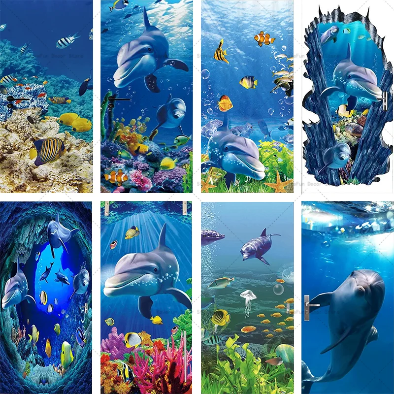 Undersea Animal Door Sticker Customized Underwater World Poster 3D Marine Life Living Room Mural Bedroom Decoration
Undersea Animal Door Sticker Customized Underwater World Poster 3D Marine Life Living Room Mural Bedroom Decoration