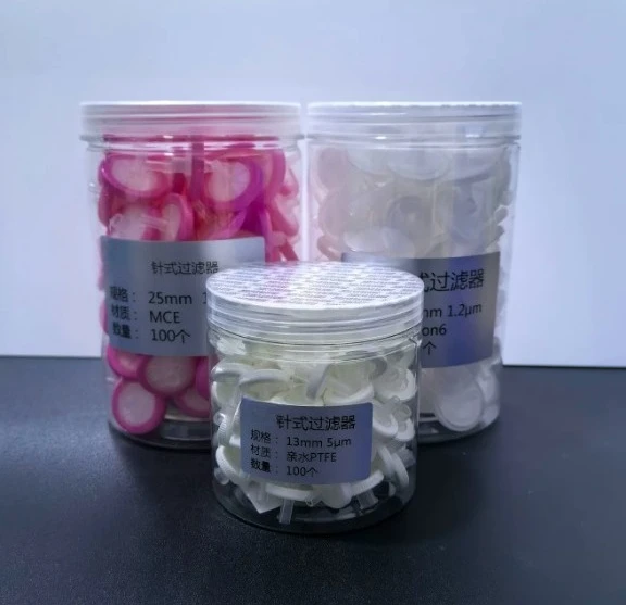 13mm 25mm Syringe Filter 1/2/3/5/8μm Macroporous Microporous Membrane Filter Aqueous & Organic Solvent Filtration Cartridge
13mm 25mm Syringe Filter 1/2/3/5/8μm Macroporous Microporous Membrane Filter Aqueous & Organic Solvent Filtration Cartridge