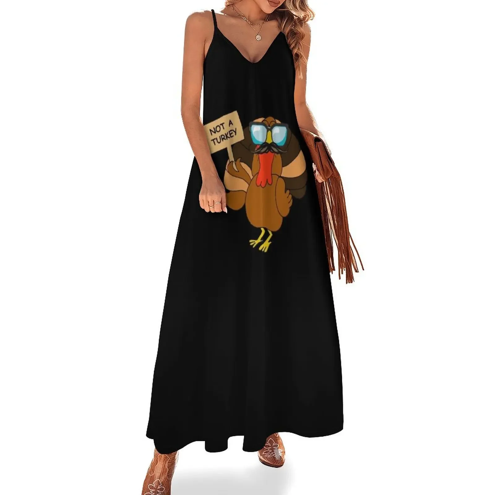 Turkey in disguise Thanksgiving humour Sleeveless Dress Bridesmaid dress woman women evening dress
Turkey in disguise Thanksgiving humour Sleeveless Dress Bridesmaid dress woman women evening dress