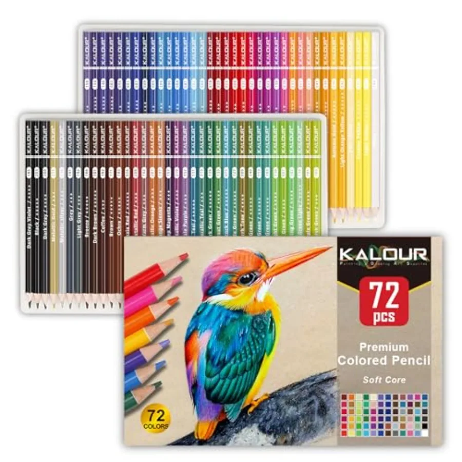 Count Colored Pencils for Adult Coloring Books, Soft Core, Ideal for Drawing Blending Shading, Color Pencils Set Gift for Adult
Count Colored Pencils for Adult Coloring Books, Soft Core, Ideal for Drawing Blending Shading, Color Pencils Set Gift for Adult