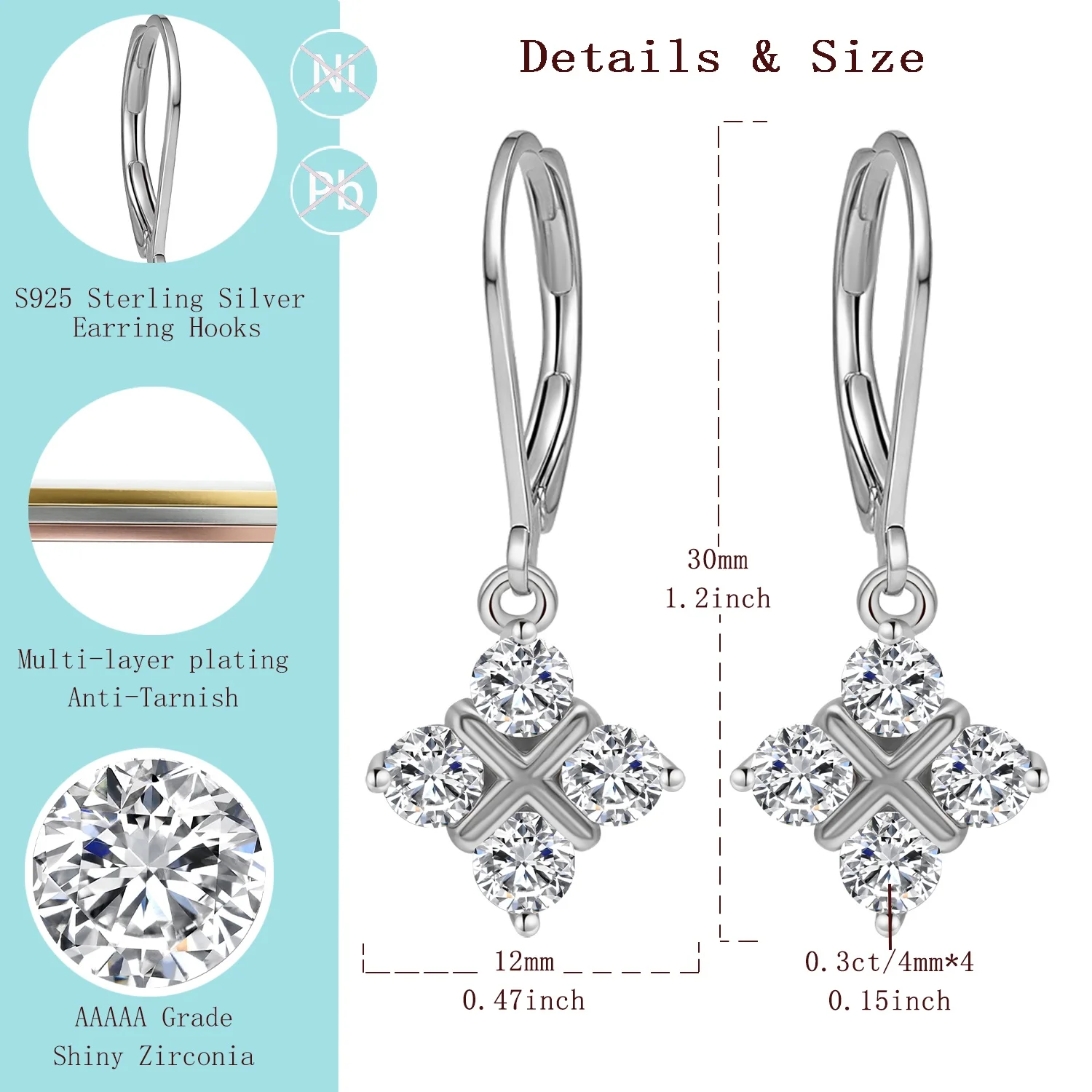 Подарок LAMVOICE для дочери, дизайнерский предмет высокого качества, серебро 925 пробы, на День святого Валентина, серьги с цирконием 1,2 карата
Подарок LAMVOICE для дочери, дизайнерский предмет высокого качества, серебро 925 пробы, на День святого Валентина, серьги с цирконием 1,2 карата