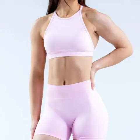 Frauen Sommer Einfarbig Kreuz Zurück Sport-Bh Sexy Backless Cross Strap mit Brust Kissen Bh Weste Gym Yoga Sport Top