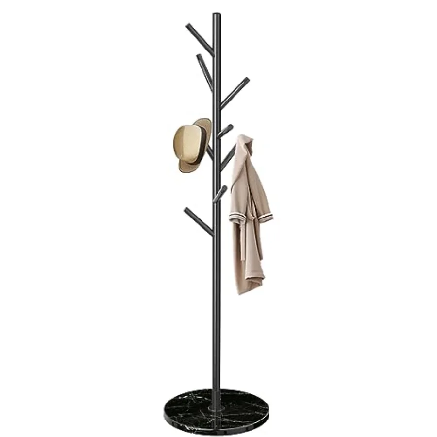 Coat Rack with Natural Marble Base Metal Freestanding Coat Racks Heavy Duty Coat Rack Stand with 8 Hooks for Hanging Scarf Bag
Coat Rack with Natural Marble Base Metal Freestanding Coat Racks Heavy Duty Coat Rack Stand with 8 Hooks for Hanging Scarf Bag