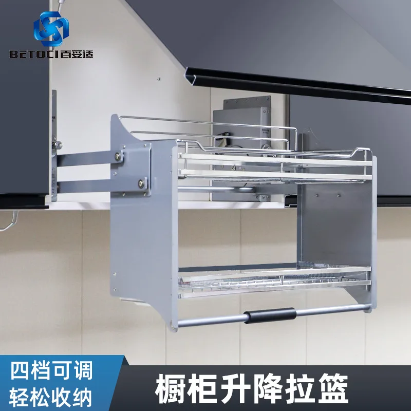 Baitoushi Cabinet Lifting Basket Douyin Same Basket Kitchen Storage Shelf Pull-down Hanging Cabinet Pull Basket
Baitoushi Cabinet Lifting Basket Douyin Same Basket Kitchen Storage Shelf Pull-down Hanging Cabinet Pull Basket