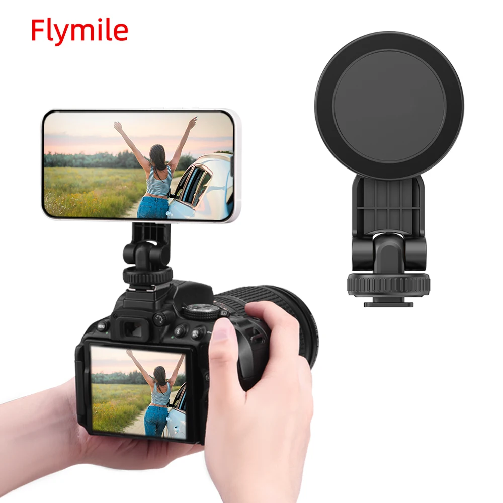 Flymile Magnetic Adapter Expansion Bracket for IPhone/DLSR Camera Cold Shoe 1/4" Screw Port Rod Camera Photographic Accessories
Flymile Magnetic Adapter Expansion Bracket for IPhone/DLSR Camera Cold Shoe 1/4" Screw Port Rod Camera Photographic Accessories