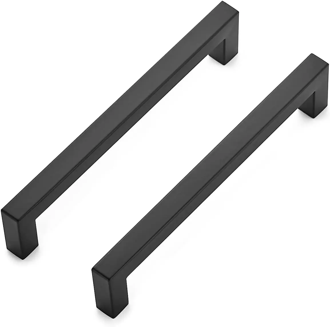 6-1/4" Matte Black Square Cabinet Handles - 5 Pack Drawer Pulls for Kitchen
6-1/4" Matte Black Square Cabinet Handles - 5 Pack Drawer Pulls for Kitchen