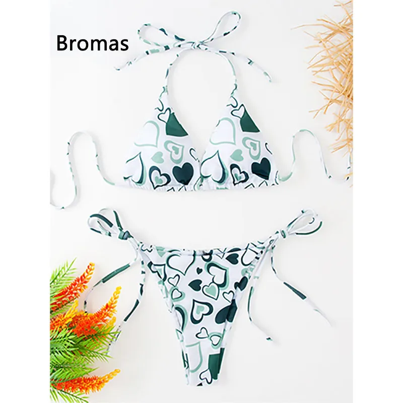 New Sexy Women's Print Halter Top Two Piece Swimsuit Tie Side Triangle Bikini Thong Bathing Suit Beachwear Bikini Set
New Sexy Women's Print Halter Top Two Piece Swimsuit Tie Side Triangle Bikini Thong Bathing Suit Beachwear Bikini Set
