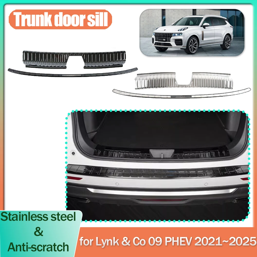 Car Trunk Door Sill for Lynk & Co 09 PHEV 2021~2025 Silver Black Stainless steel Threshold Scuff Plate Trim Strips Accessories
Car Trunk Door Sill for Lynk & Co 09 PHEV 2021~2025 Silver Black Stainless steel Threshold Scuff Plate Trim Strips Accessories