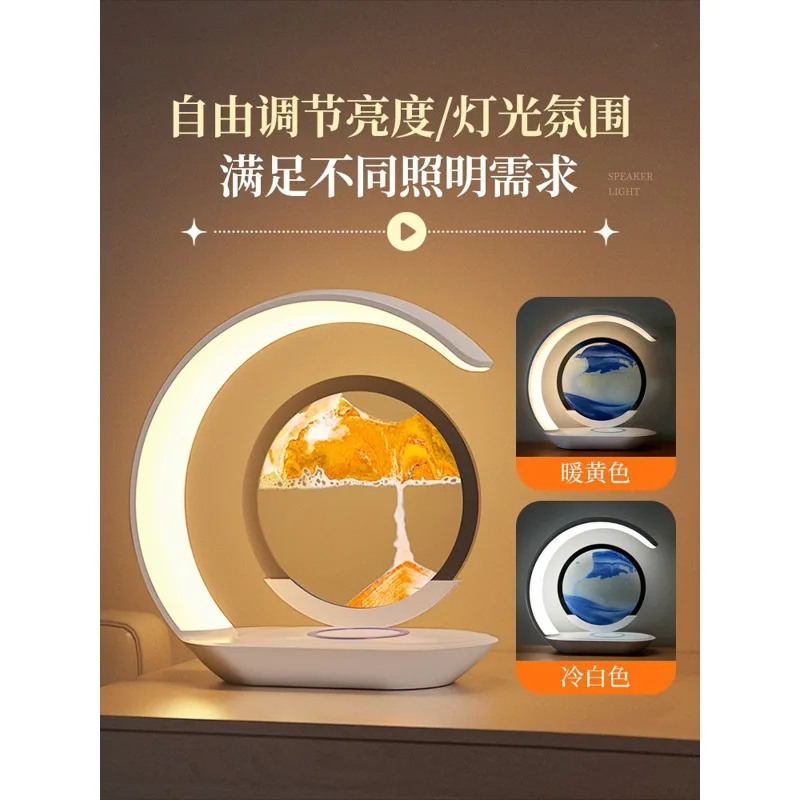 Night light, mobile phone, wireless charger, bedroom sleep, bedside lamp, desk lamp atmosphere, high-end ornament birthday gift.
Night light, mobile phone, wireless charger, bedroom sleep, bedside lamp, desk lamp atmosphere, high-end ornament birthday gift.