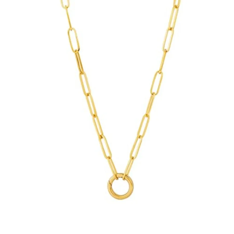 18K Gold Filled Paperclip Link Necklace for Women 15.5 inches Dainty Minimalist Chain Watrerproof Tarnishproof Hypoallergenic L
18K Gold Filled Paperclip Link Necklace for Women 15.5 inches Dainty Minimalist Chain Watrerproof Tarnishproof Hypoallergenic L