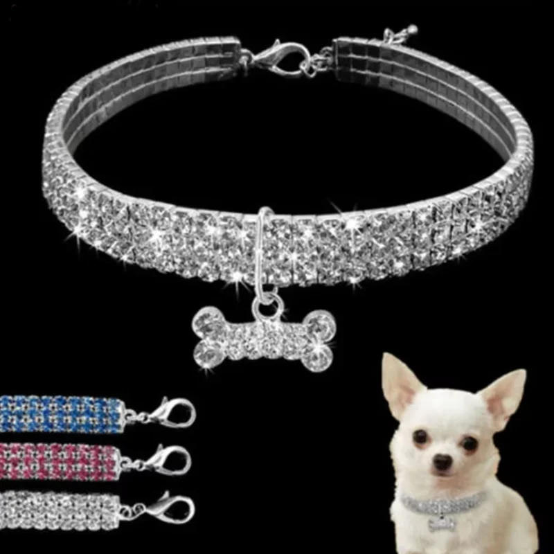New Cat Dog Collar Rhinestone Jewelry Chihuahua Crystal Jewelry Adjustable Engraved Text Pet Dog Collar
New Cat Dog Collar Rhinestone Jewelry Chihuahua Crystal Jewelry Adjustable Engraved Text Pet Dog Collar