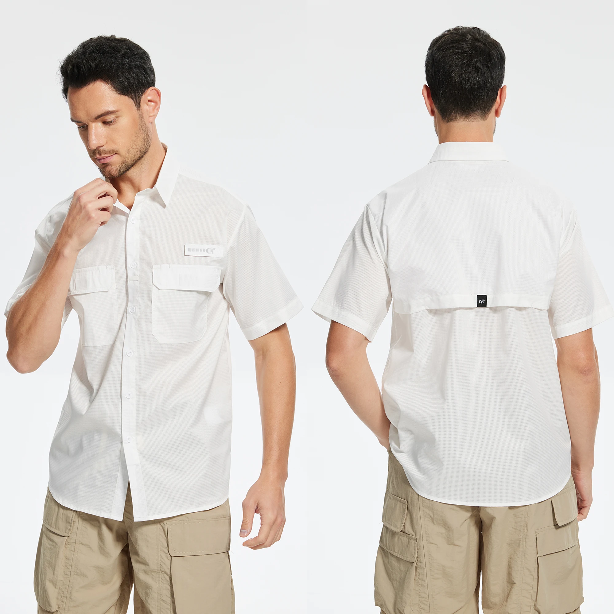 Men's 50+ Short Sleeve Sun Protection Fishing Shirts, Rashguard Casual Button Down Fishing Hiking Shirt with Breathable Mesh
Men's 50+ Short Sleeve Sun Protection Fishing Shirts, Rashguard Casual Button Down Fishing Hiking Shirt with Breathable Mesh