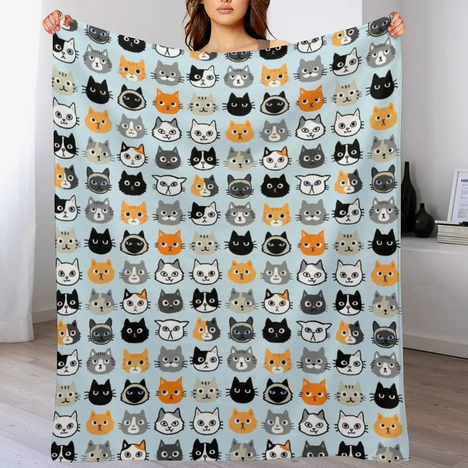 Assorted Cat Faces Cute Quirky Kitty Cat Drawings Throw Blanket Bed Fashionable Sofa Throw Retros Blankets
Assorted Cat Faces Cute Quirky Kitty Cat Drawings Throw Blanket Bed Fashionable Sofa Throw Retros Blankets