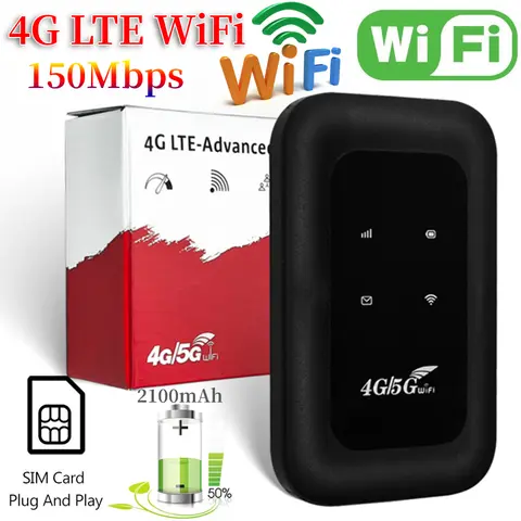 Router WiFi FM800 4G Lte Hotspot wireless 150Mbps con chip slot per scheda SIM Modem portatile 3000mAh Mini Hotspot mobile Plug & Play