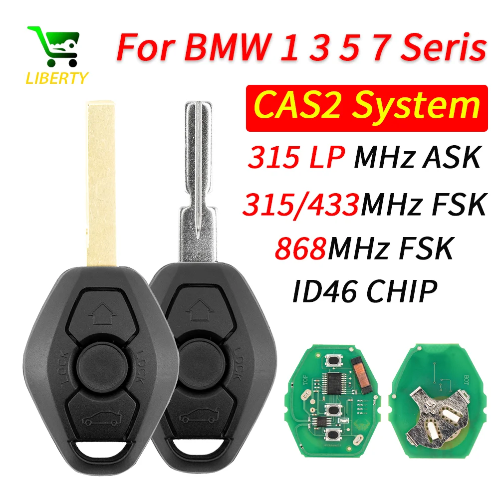 Liberty CAS2 CAS 2 Car Remote Key Replacement 2 Track For BMW 1 E87 3 E46 5 E60 E61 6 E63 E64 Series X5 E70 5WK49125 5WK49147
Liberty CAS2 CAS 2 Car Remote Key Replacement 2 Track For BMW 1 E87 3 E46 5 E60 E61 6 E63 E64 Series X5 E70 5WK49125 5WK49147
