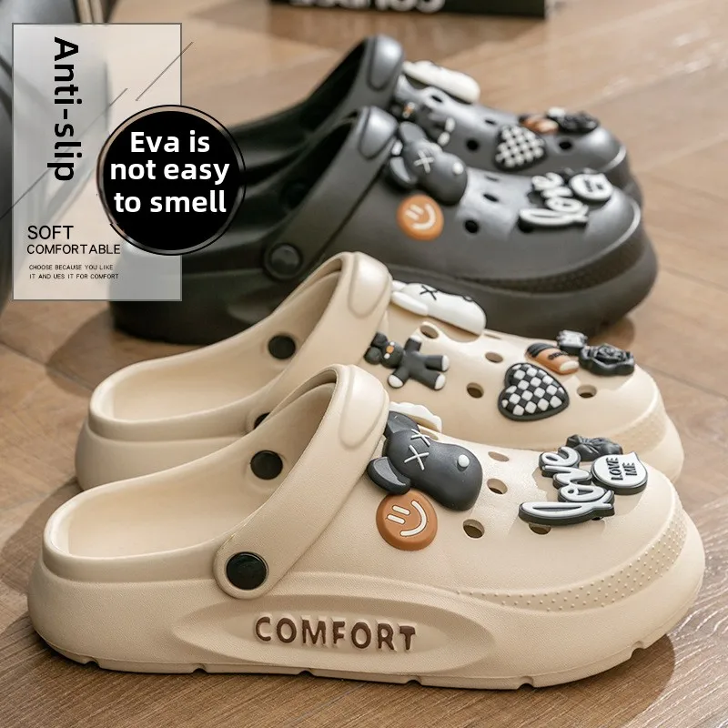 Hole Shoes 2025 New Women's Summer Outdoor Thick-soled EVA Non-slip Beach Two-way Sandals
Hole Shoes 2025 New Women's Summer Outdoor Thick-soled EVA Non-slip Beach Two-way Sandals