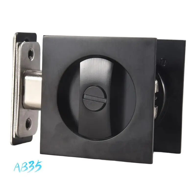 AB35-Pocket Door Lock Sliding Pocket Door Lock Matte Black Contemporary Privacy Square Pocket Door Hardware
AB35-Pocket Door Lock Sliding Pocket Door Lock Matte Black Contemporary Privacy Square Pocket Door Hardware