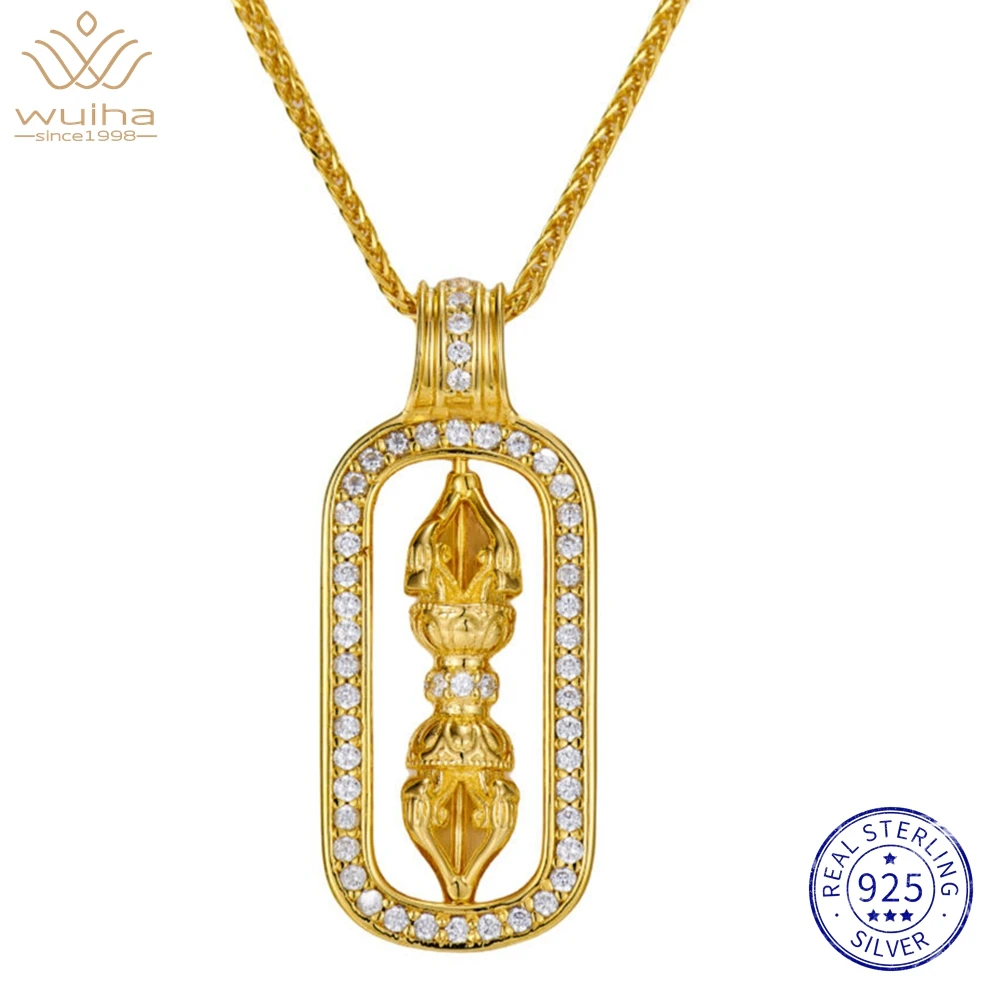 WUIHA Vintage 18K Gold Plated 925 Sterling Silver Sparkling Lab Sapphire Gems Pendant Necklaces Fine Jewelry Anniversary Gifts
WUIHA Vintage 18K Gold Plated 925 Sterling Silver Sparkling Lab Sapphire Gems Pendant Necklaces Fine Jewelry Anniversary Gifts
