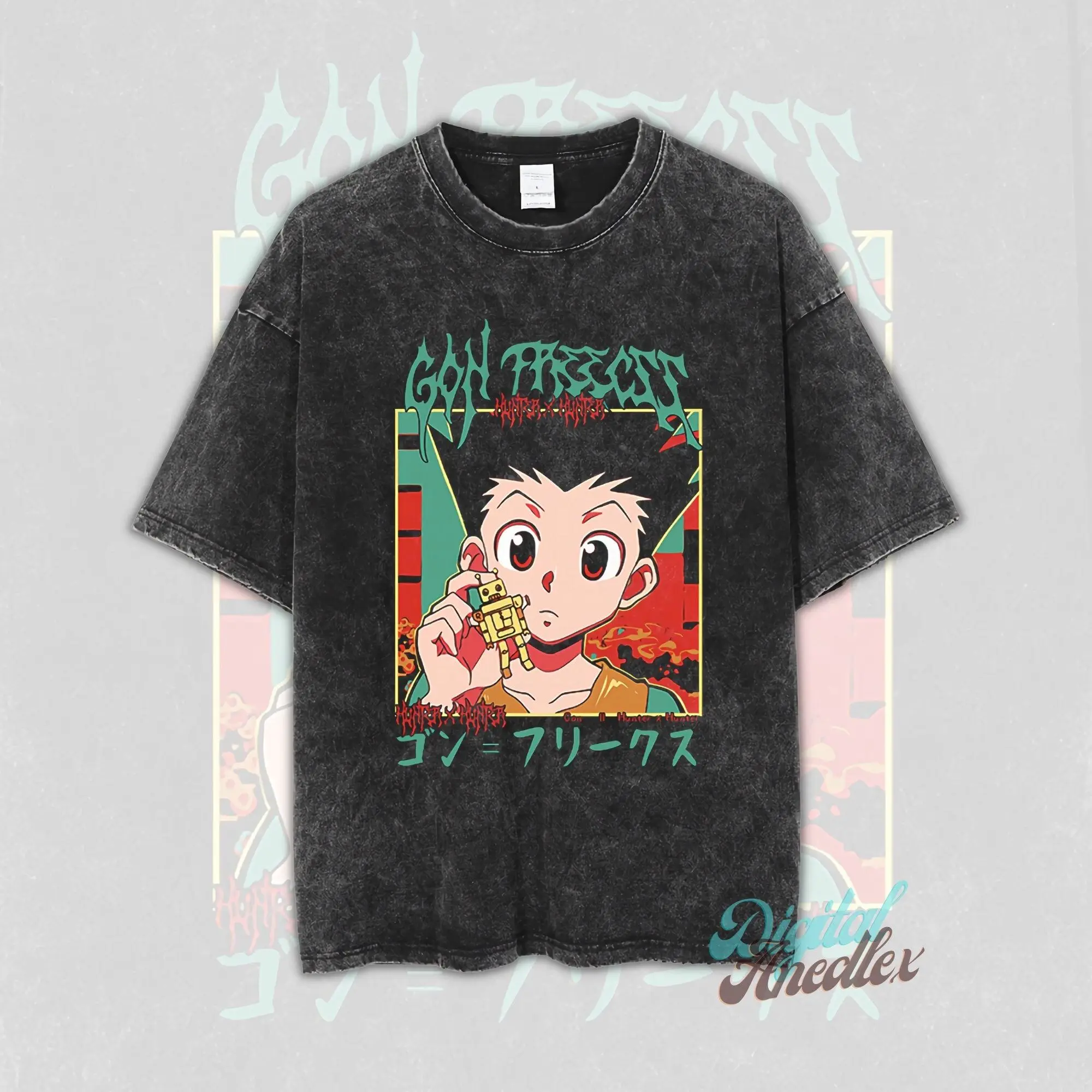 Hunter X Hunter Full Time Hunter Wash To Do Old Loose Print T-shirt Short Sleeve T-shirt Oversized Loose Washed Cotton T-shirt
Hunter X Hunter Full Time Hunter Wash To Do Old Loose Print T-shirt Short Sleeve T-shirt Oversized Loose Washed Cotton T-shirt