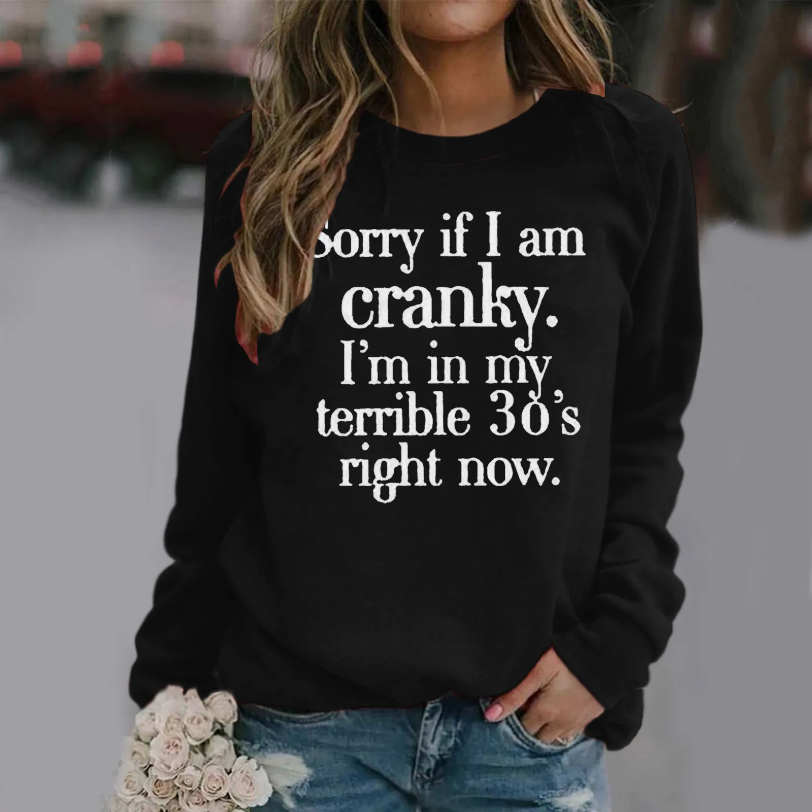 French Pullover Women Ladies Pullover Round Neck Long-sleeved Letter Pattern Print Sweatshirt Fashion Casual Tops Long Jacket
French Pullover Women Ladies Pullover Round Neck Long-sleeved Letter Pattern Print Sweatshirt Fashion Casual Tops Long Jacket