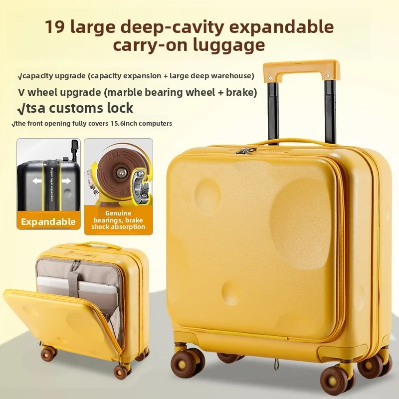 2026 New Front Opening Luggage Lightweight 18 Inch Carry on Wheel Suitcase for Women Men Travel Security Code Lock Suitcases
2026 New Front Opening Luggage Lightweight 18 Inch Carry on Wheel Suitcase for Women Men Travel Security Code Lock Suitcases