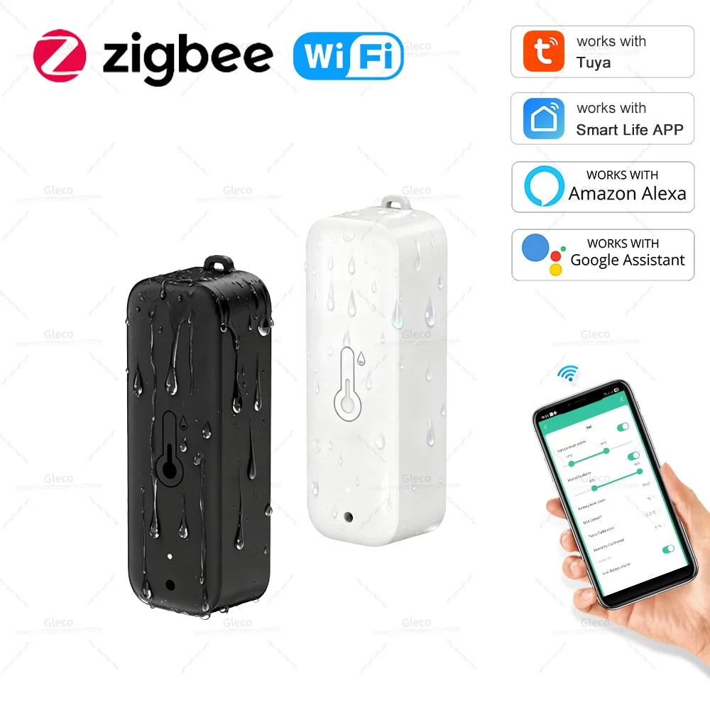 Tuya Smart Life Temperature And Humidity Sensor Waterproof Zigbee Thermometer Hygrometer Meter For Alexa Google Home Automation
Tuya Smart Life Temperature And Humidity Sensor Waterproof Zigbee Thermometer Hygrometer Meter For Alexa Google Home Automation