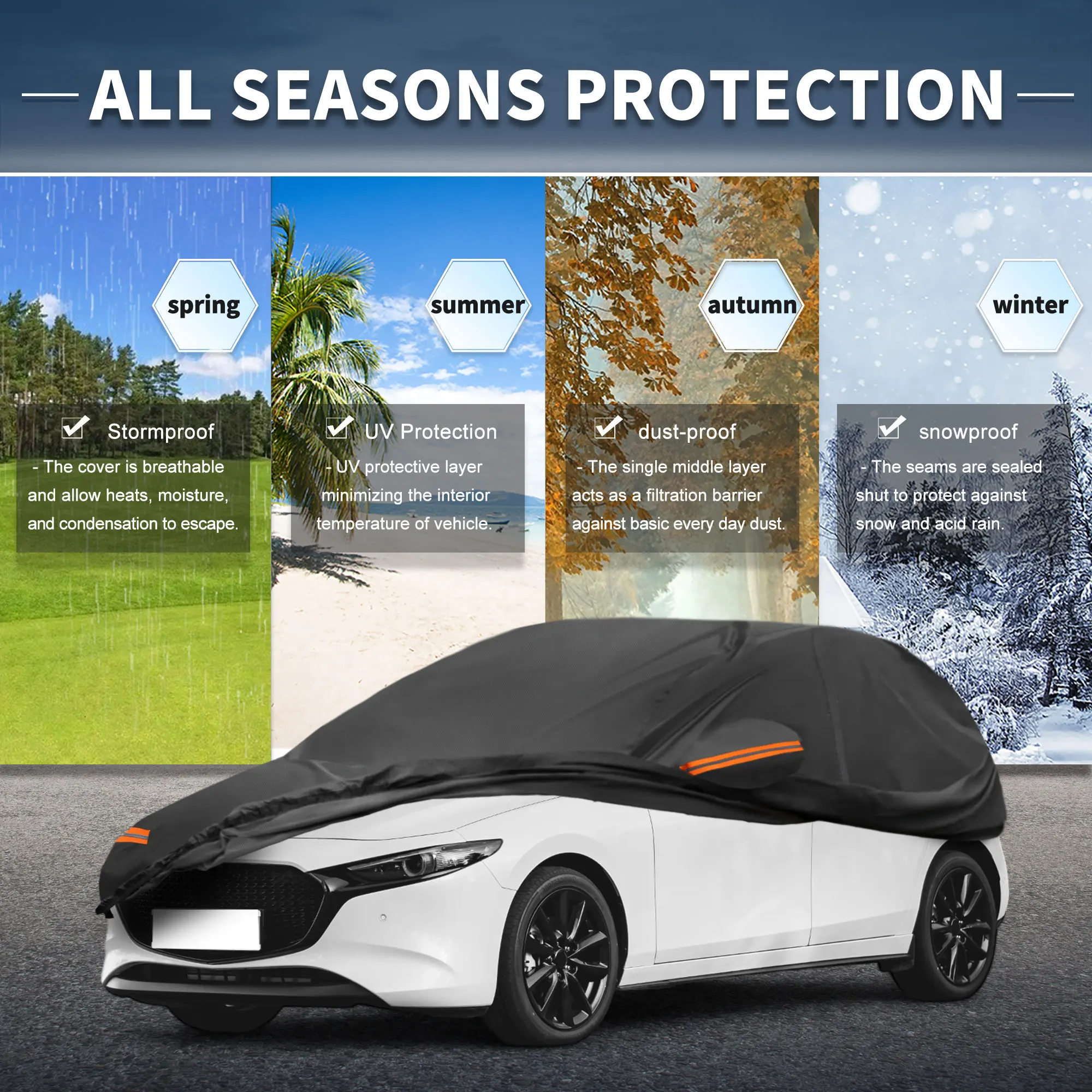 Автомобильный чехол Uxcell с левой боковой молнией, алюминиевая пленка для Mazda3 Hatchback
Автомобильный чехол Uxcell с левой боковой молнией, алюминиевая пленка для Mazda3 Hatchback