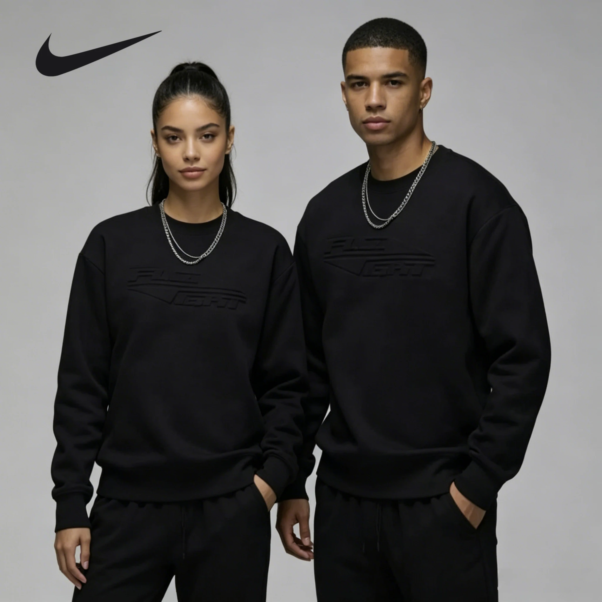 NIKE/Men's Jordan fleece sweatshirt new crew neck sweater FV7234-010
NIKE/Men's Jordan fleece sweatshirt new crew neck sweater FV7234-010