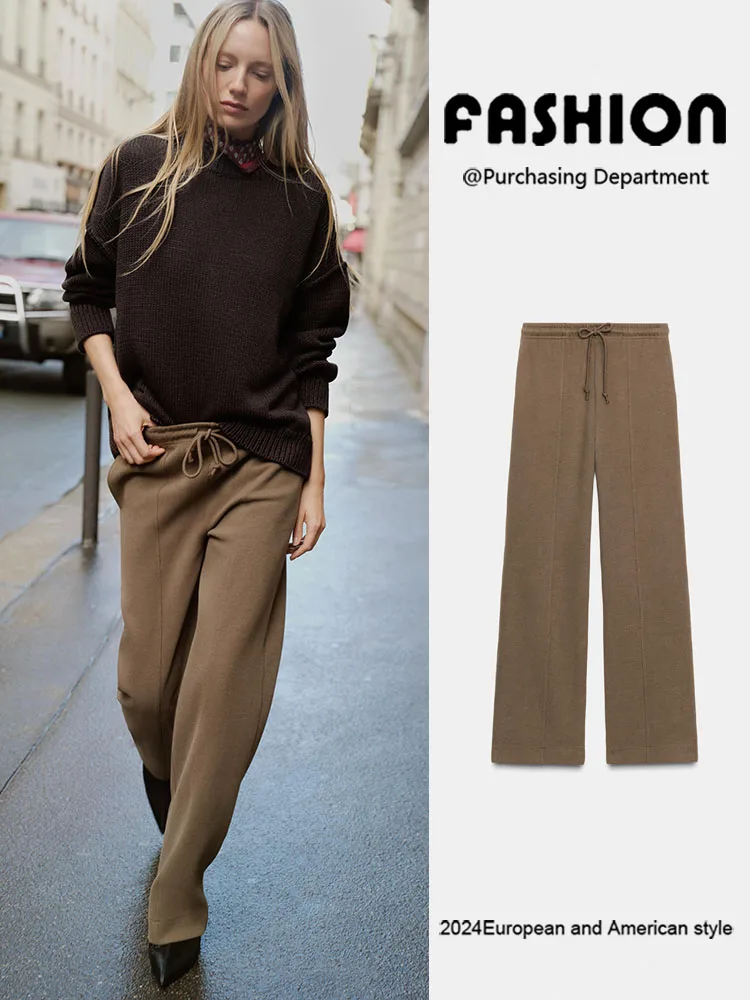 Fall 2025 Women's Casual Straight Leg Soft Wide Pants Versatile Slimming Faionable New Arrival Ladies' Premium Clothing
Fall 2025 Women's Casual Straight Leg Soft Wide Pants Versatile Slimming Faionable New Arrival Ladies' Premium Clothing