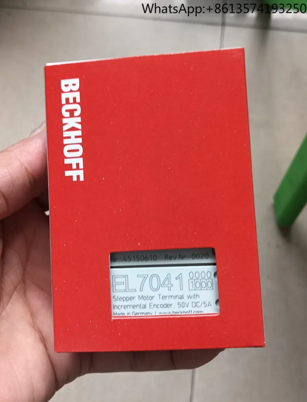 Beckhoff module EL7041-1000 brand new original genuine spot
Beckhoff module EL7041-1000 brand new original genuine spot