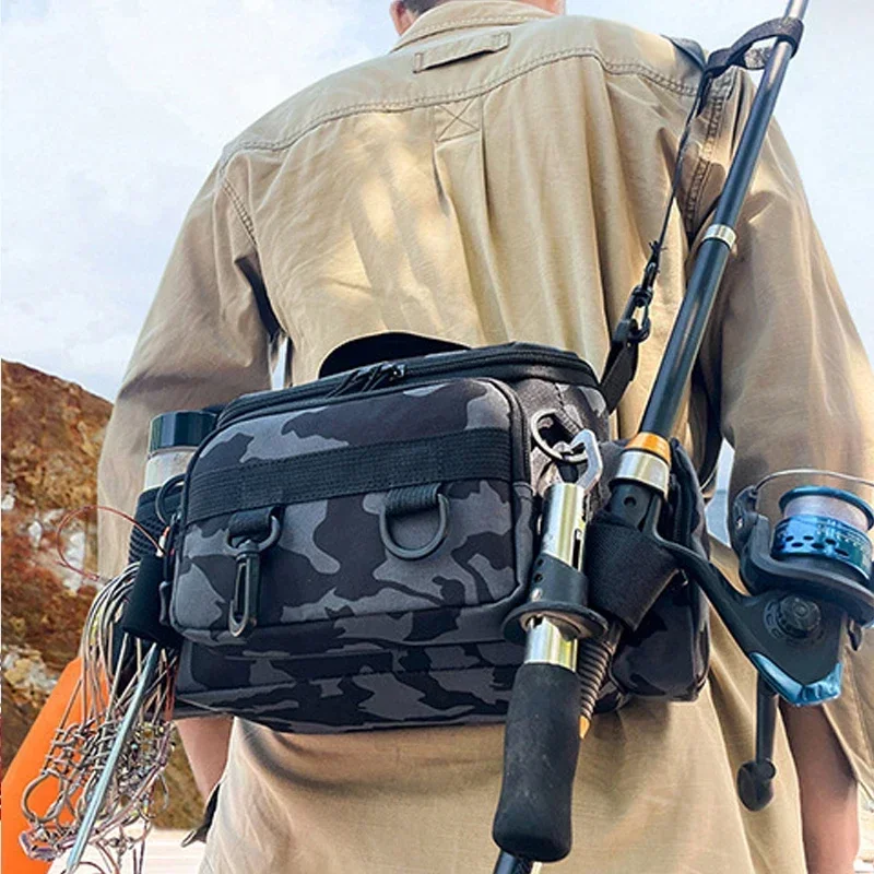 Outdoor Fishing Equipment Pockets Can Be Slung Large-capacity Fishing Gear Storage Bag Bait Fishing Rod Accessories Package
Outdoor Fishing Equipment Pockets Can Be Slung Large-capacity Fishing Gear Storage Bag Bait Fishing Rod Accessories Package