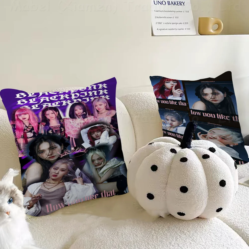 Kpop-Blackpink Pillow Covers Cartoon Sofa Decorative Home Double-sided Printing Short Plush Cute Cushion Cover
Kpop-Blackpink Pillow Covers Cartoon Sofa Decorative Home Double-sided Printing Short Plush Cute Cushion Cover