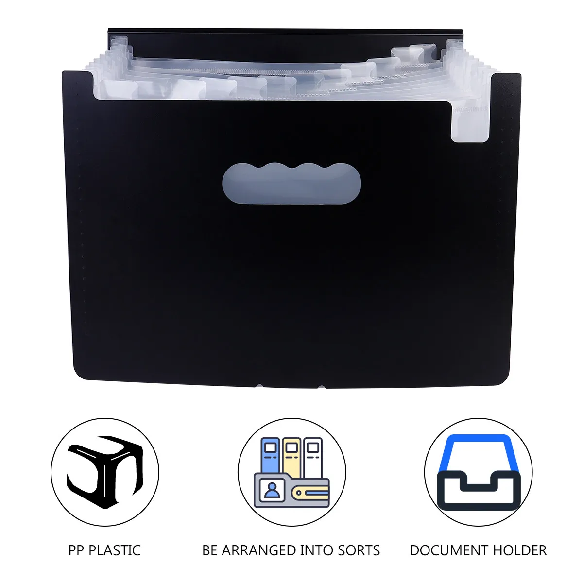 1 pc A4 Folder Black Pp Plastic Frosted Document Organizer Clamshell Design File Storage For Office Home Use Accordion
1 pc A4 Folder Black Pp Plastic Frosted Document Organizer Clamshell Design File Storage For Office Home Use Accordion