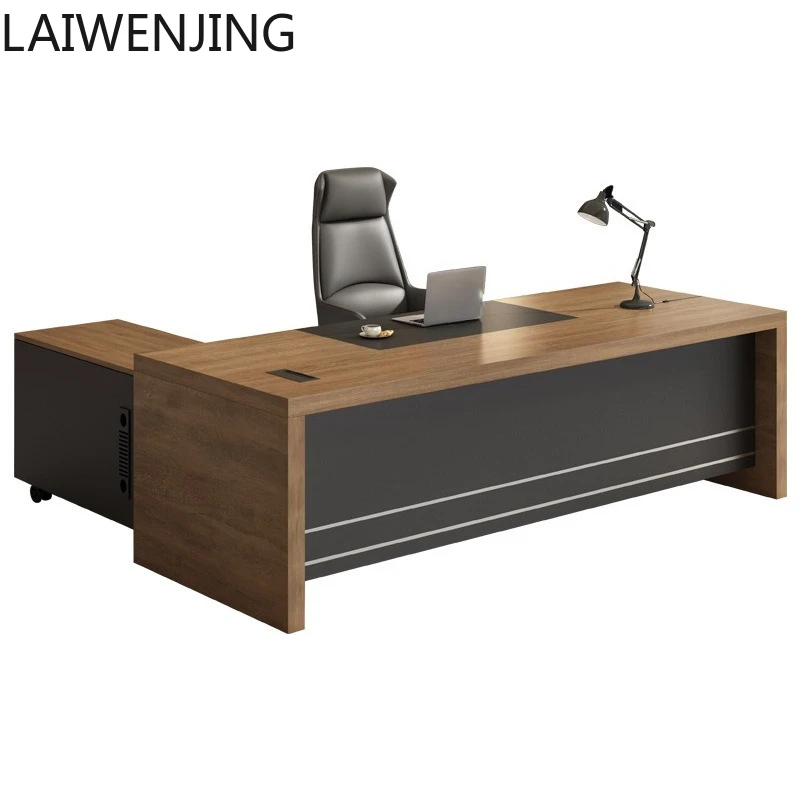 HLZ boss office desk and chair combination single simple modern president table boss table
HLZ boss office desk and chair combination single simple modern president table boss table