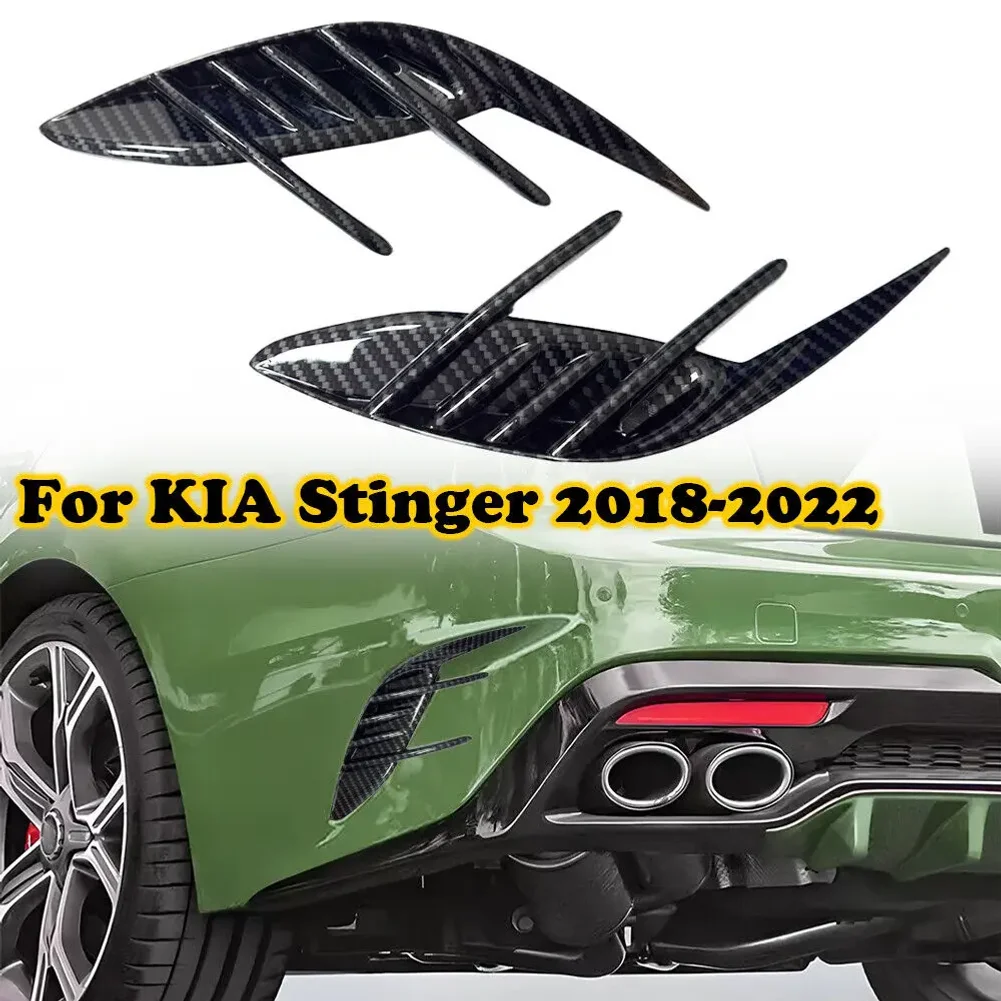 For KIA Stinger 2018-2023 Car Sticker Rear Bumper Side Vent Spoiler Canard Covers Carbon Fiber Look Gloss Black Accessories ABS
For KIA Stinger 2018-2023 Car Sticker Rear Bumper Side Vent Spoiler Canard Covers Carbon Fiber Look Gloss Black Accessories ABS