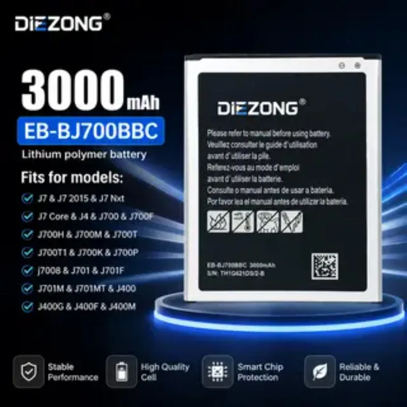 New EB-BJ700BBC 3000mAh Battery for Samsung J700 J700F J700H J700M J700T J700T1 J700K J700P J7008 J701 J710F J710M J701MT J400
New EB-BJ700BBC 3000mAh Battery for Samsung J700 J700F J700H J700M J700T J700T1 J700K J700P J7008 J701 J710F J710M J701MT J400
