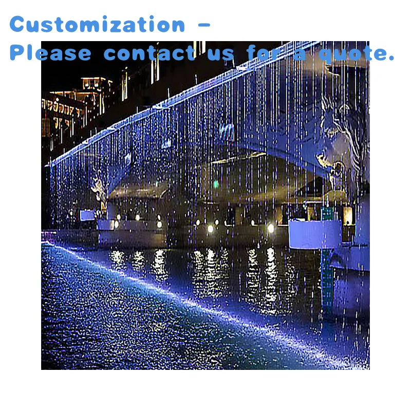 custom.Modern Stainless Steel Waterfall Rain Curtain Customized Modern Curtain
custom.Modern Stainless Steel Waterfall Rain Curtain Customized Modern Curtain