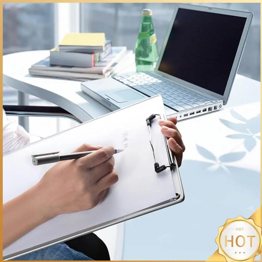 Aluminum Alloy Antislip File Hardboard Portable Writing Board with Centimeter Scales Silvery Simple Creative Stationery Supplies
Aluminum Alloy Antislip File Hardboard Portable Writing Board with Centimeter Scales Silvery Simple Creative Stationery Supplies