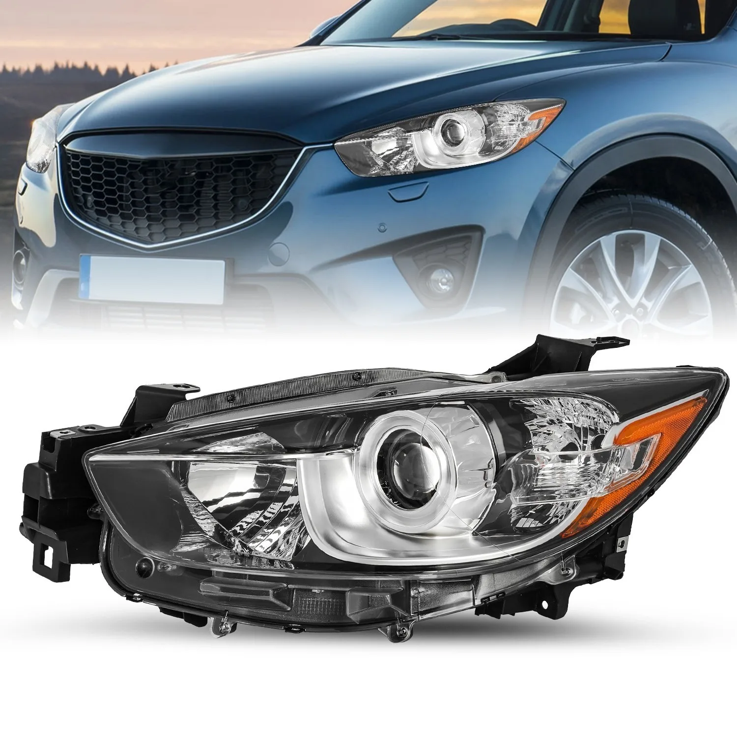 For 2013-2016 Mazda CX-5 Factory Halogen Projector Headlight Headlamp Left Side
For 2013-2016 Mazda CX-5 Factory Halogen Projector Headlight Headlamp Left Side