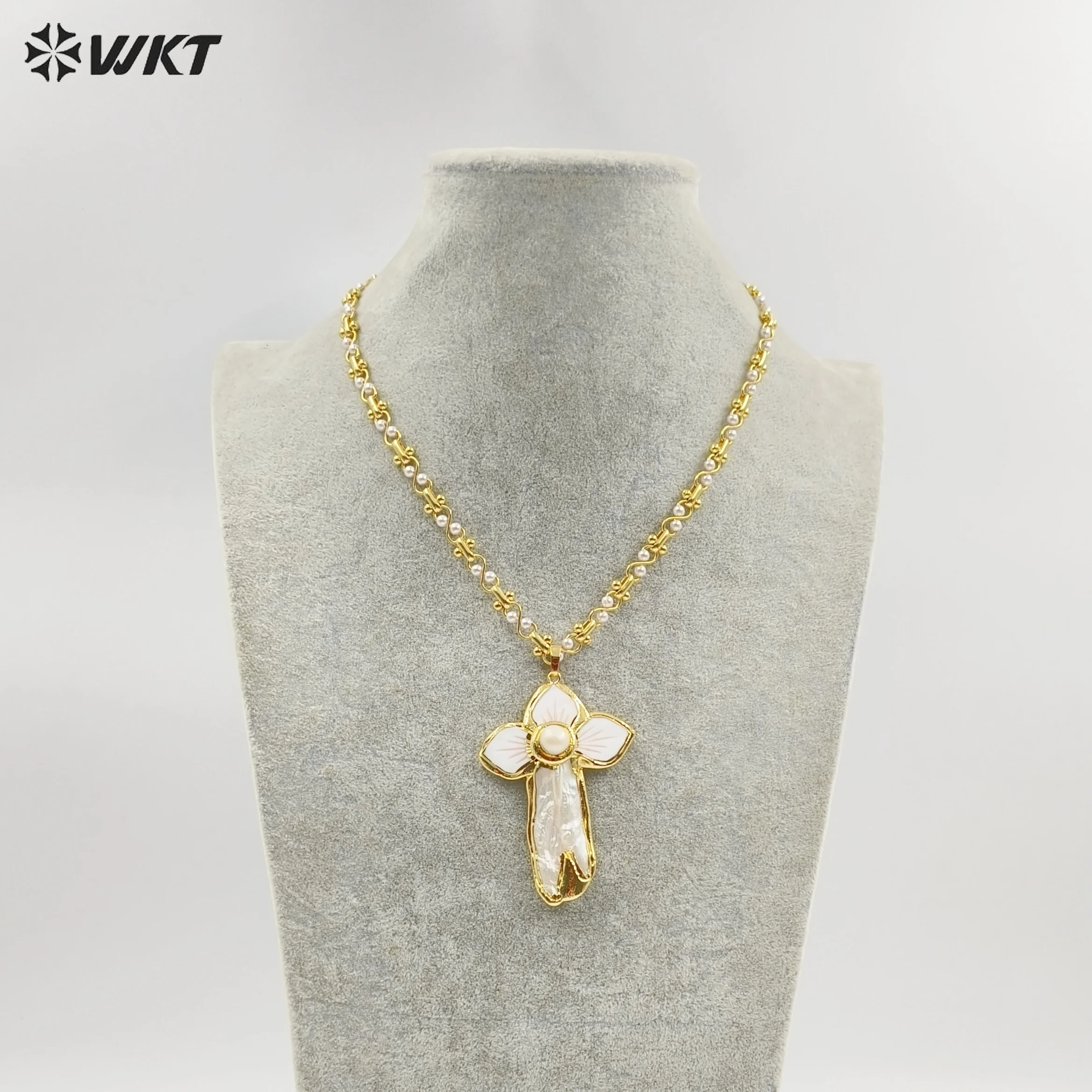 WT-JN327 Изысканное ожерелье с подвеской из натурального жемчуга и ракушки, позолоченное 18 карат, красивая цепочка, элегантное женское повседневное украшение
WT-JN327 Изысканное ожерелье с подвеской из натурального жемчуга и ракушки, позолоченное 18 карат, красивая цепочка, элегантное женское повседневное украшение