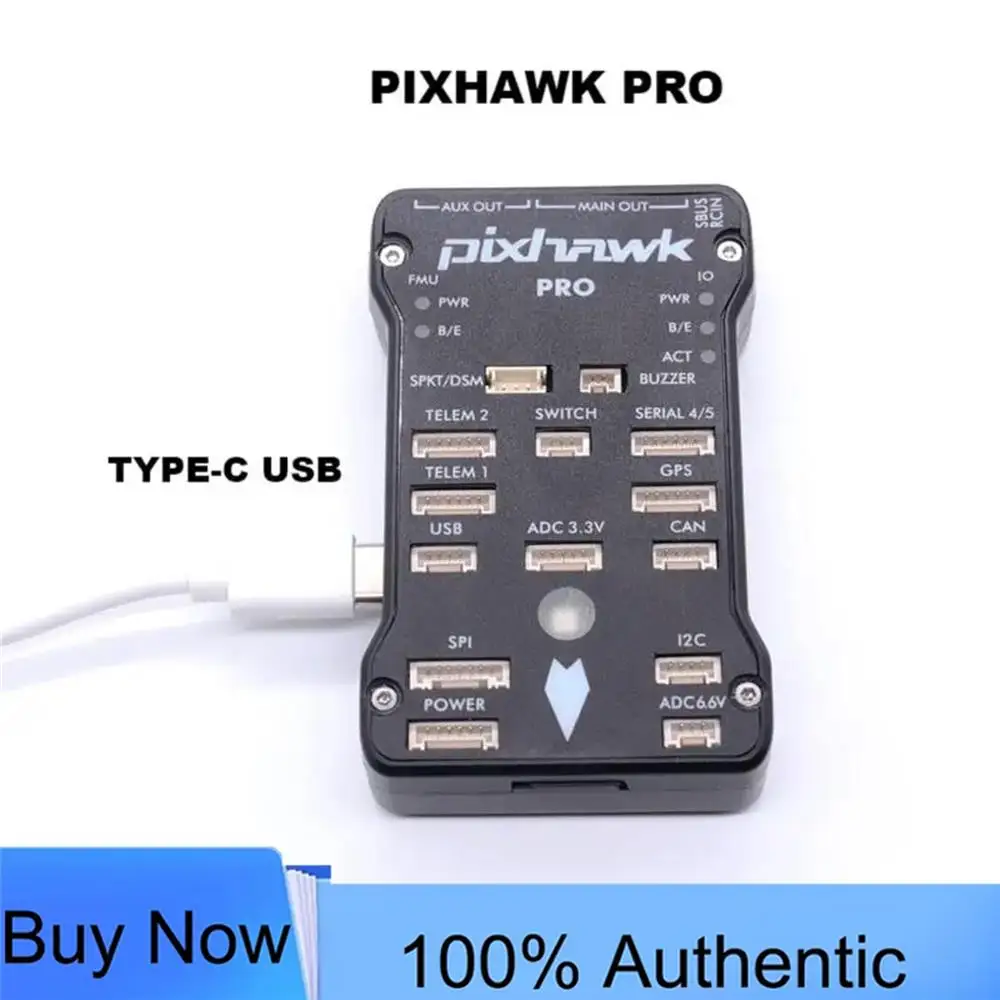 Pixhawk PRO Flight Controller Ardupilot PX4 Open Source Type-C GH1.25 with PPM Encoder Safety Switch Buzzer for FPV Drone Quad
Pixhawk PRO Flight Controller Ardupilot PX4 Open Source Type-C GH1.25 with PPM Encoder Safety Switch Buzzer for FPV Drone Quad