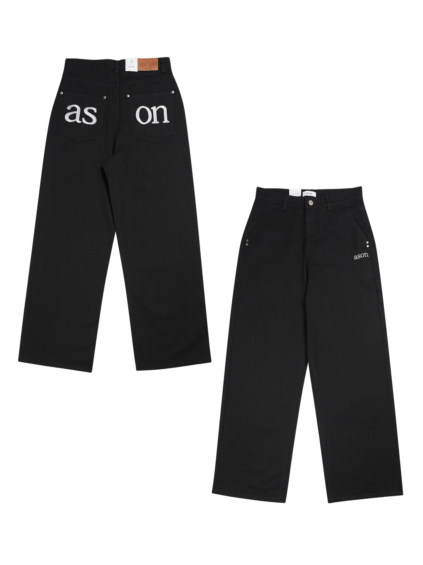 High Waist Straight Leg Casual Pants Women's Loose Slimming Pockets Letter Embroidery Versatile Black Korean Style Trousers
High Waist Straight Leg Casual Pants Women's Loose Slimming Pockets Letter Embroidery Versatile Black Korean Style Trousers