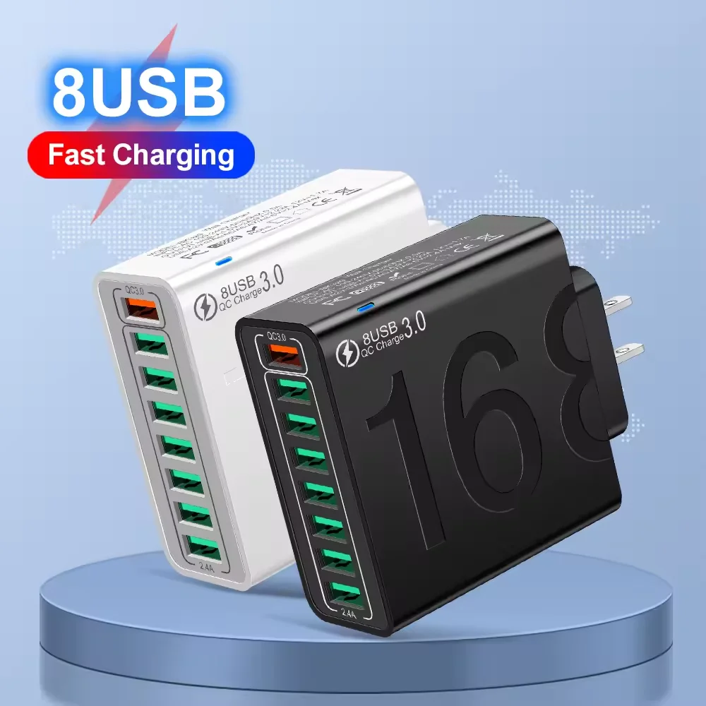 Зарядное устройство USB-C на 150 Вт с 8 портами, быстрая зарядка PD, адаптер для быстрой зарядки 3.0 для iPhone, Samsung, Xiaomi, Huawei
Зарядное устройство USB-C на 150 Вт с 8 портами, быстрая зарядка PD, адаптер для быстрой зарядки 3.0 для iPhone, Samsung, Xiaomi, Huawei