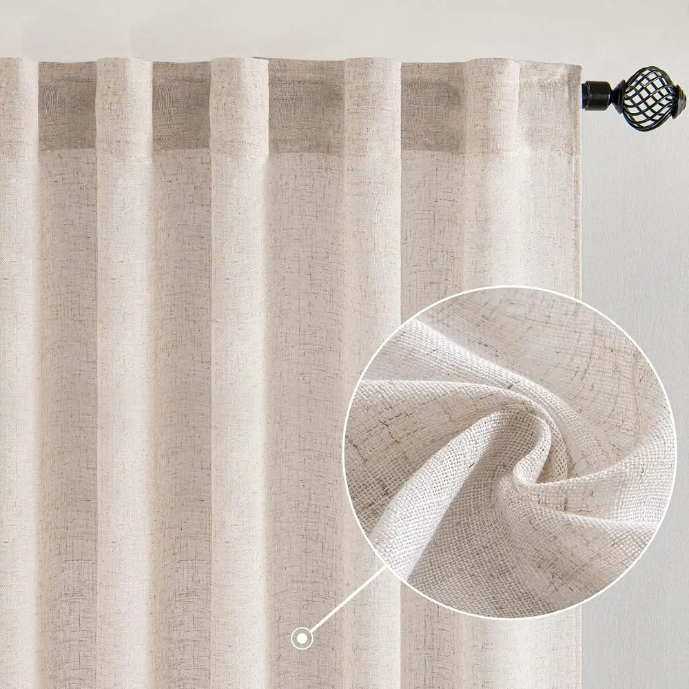 Natural White Linen Curtains 108 Inches Long or Bedroom Living Room, Sot Thick Linen Textured Window Drapes Semi Sheer Light ilt
Natural White Linen Curtains 108 Inches Long or Bedroom Living Room, Sot Thick Linen Textured Window Drapes Semi Sheer Light ilt