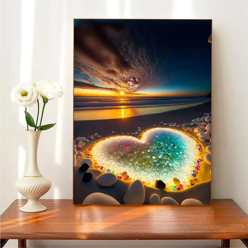 5D Color Diamond Art Romantic Love Beach Painting Adult Color Diamond Handmade Diamond Painting Home Decoration Style H
5D Color Diamond Art Romantic Love Beach Painting Adult Color Diamond Handmade Diamond Painting Home Decoration Style H