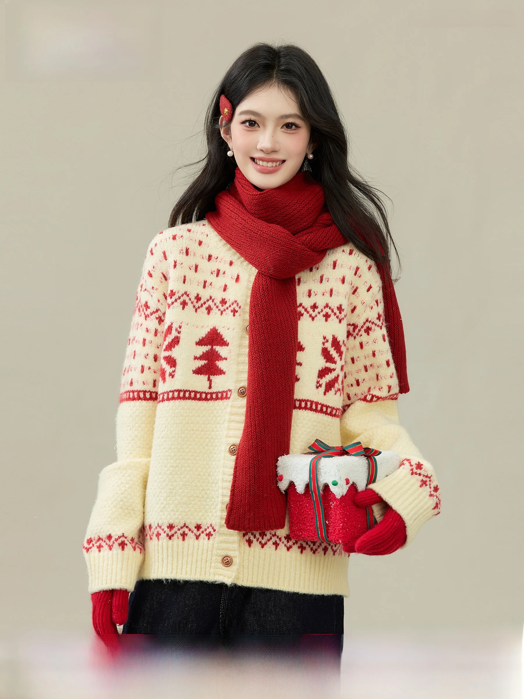 Lingjiu Soft Knitted Redwood Sweater Coat Women's Loose Comfortable Spring Cardigan Breathable Warmth-Fit Fashionable Outerwear
Lingjiu Soft Knitted Redwood Sweater Coat Women's Loose Comfortable Spring Cardigan Breathable Warmth-Fit Fashionable Outerwear