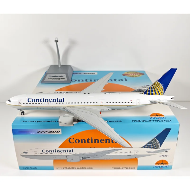 Inflight 1/200 Scale Continental Airlines B777-200 N78001 Di-cast Alloy Aircraft Model Collectible Decorative Item Gift
Inflight 1/200 Scale Continental Airlines B777-200 N78001 Di-cast Alloy Aircraft Model Collectible Decorative Item Gift