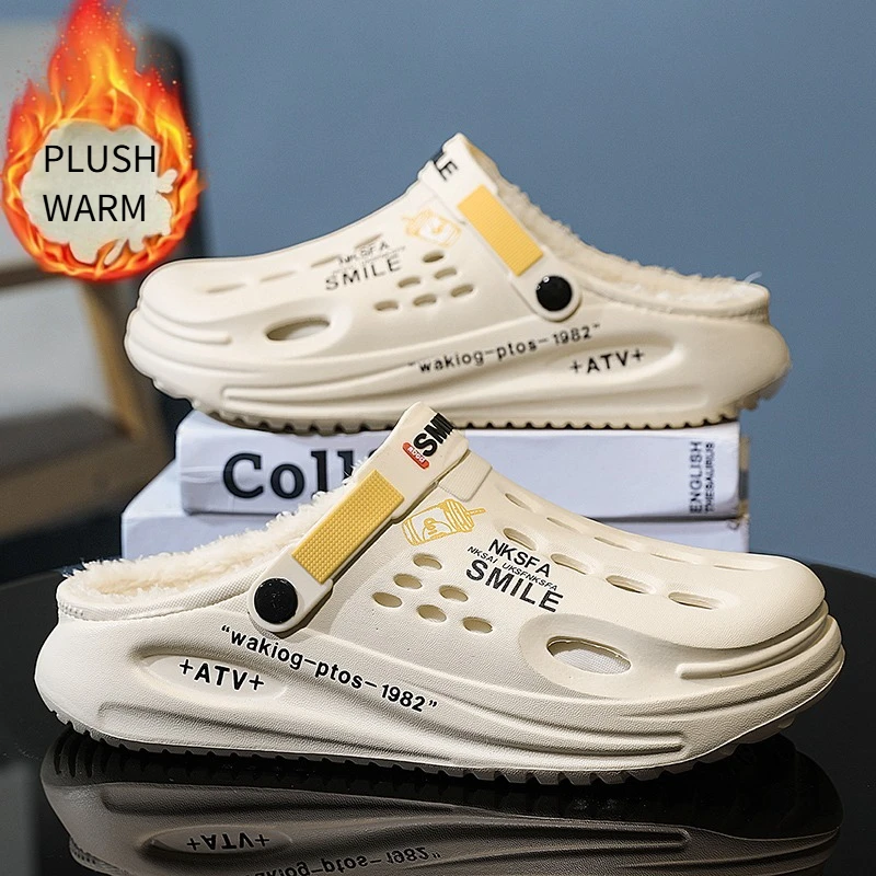 Winter Men Slippers Warm Shoes Furry Garden Shoes Indoor Home House Cotton Slippers Plush Shoes Men Outdoor Winter Clogs
Winter Men Slippers Warm Shoes Furry Garden Shoes Indoor Home House Cotton Slippers Plush Shoes Men Outdoor Winter Clogs