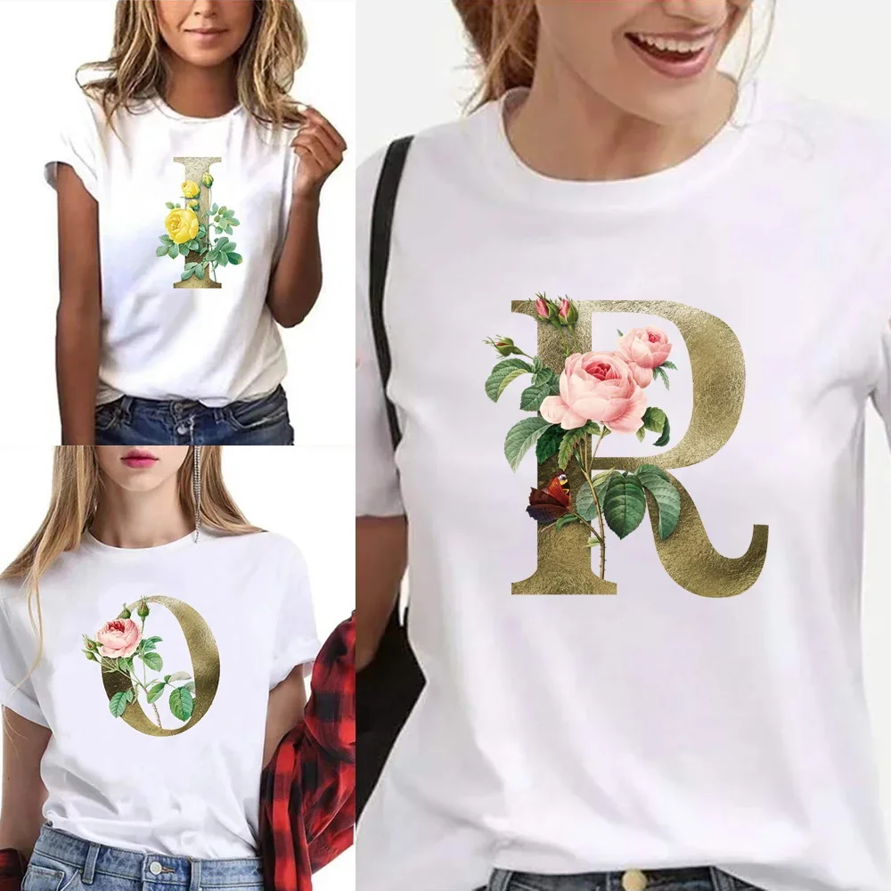 Fashion Short Sleeve Golden Flower Pattern Printin T-Shirt Summer T shirt for women Pullover T-shirt O Neck Tees Comfortable Top
Fashion Short Sleeve Golden Flower Pattern Printin T-Shirt Summer T shirt for women Pullover T-shirt O Neck Tees Comfortable Top